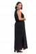 Moraj női maxi ruha, 100% pamut, fekete