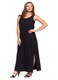 Moraj női maxi ruha, 100% pamut, fekete