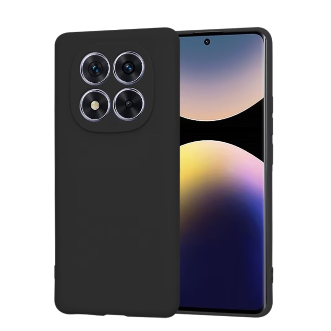 Husa protectie compatibila cu Xiaomi Redmi Note 14 Pro 5G, Silicon Flexibil Mat, Protectie Camera, Margini Ridicare pentru protectie ecran, Negru