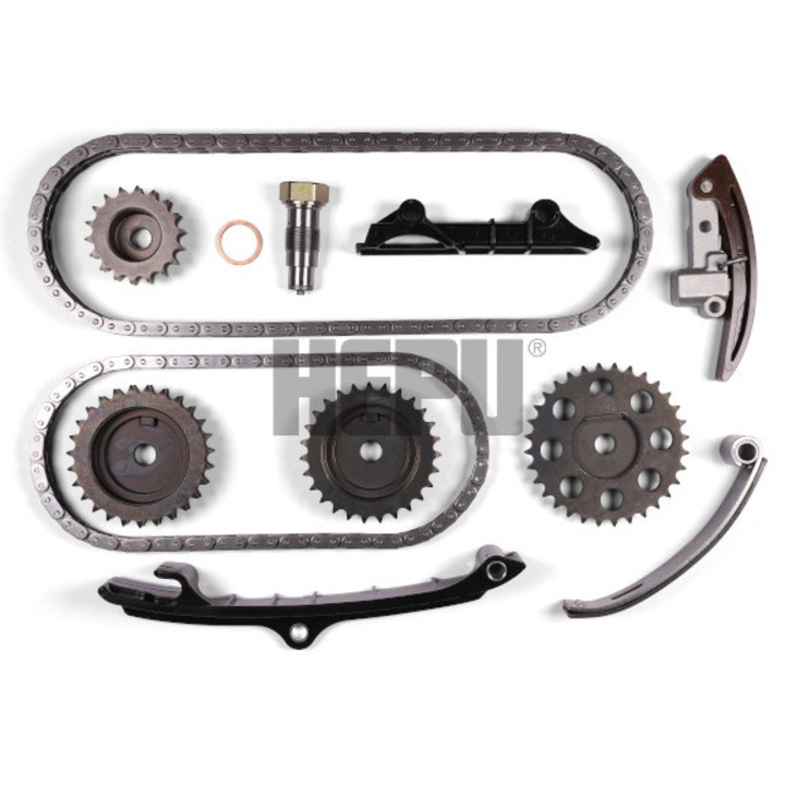 HEPU 21-0104 vezérműlánc-készlet, 70 és 90 láncszem, duplex és simplex