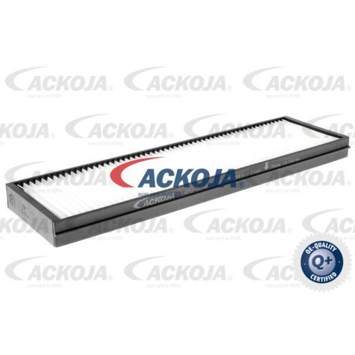 ACKOJA kabin szellőzőszűrő, 288x162x19mm, műanyag