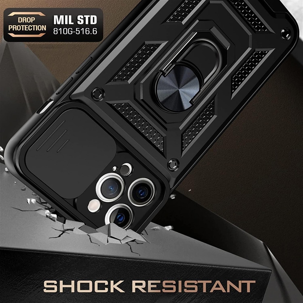 Husa pentru iPhone 12 mini - Techsuit CamShield Series - Black