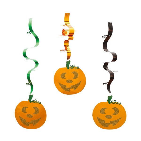 Serpentine folie cu dovleci Halloween - 90 cm, Radar 52798, set 3 bucati