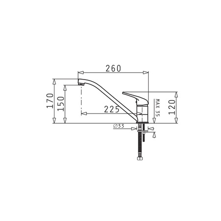 Pachet Pyramis chiuveta SPARTA si baterie MINUET, 1 cuva 1 picurator, 760x440mm, adancime 170mm, reversibila, montare pe blat, finisaj granit negru