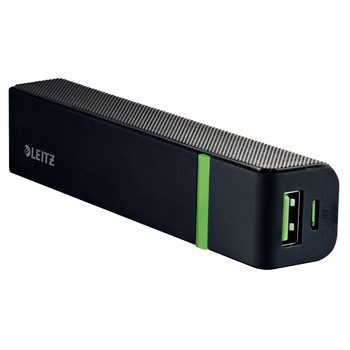 Baterie externa Leitz Complete cu USB, 2.600 mAh, negru Baterie externa Leitz Complete cu USB, 2.600 mAh, negru