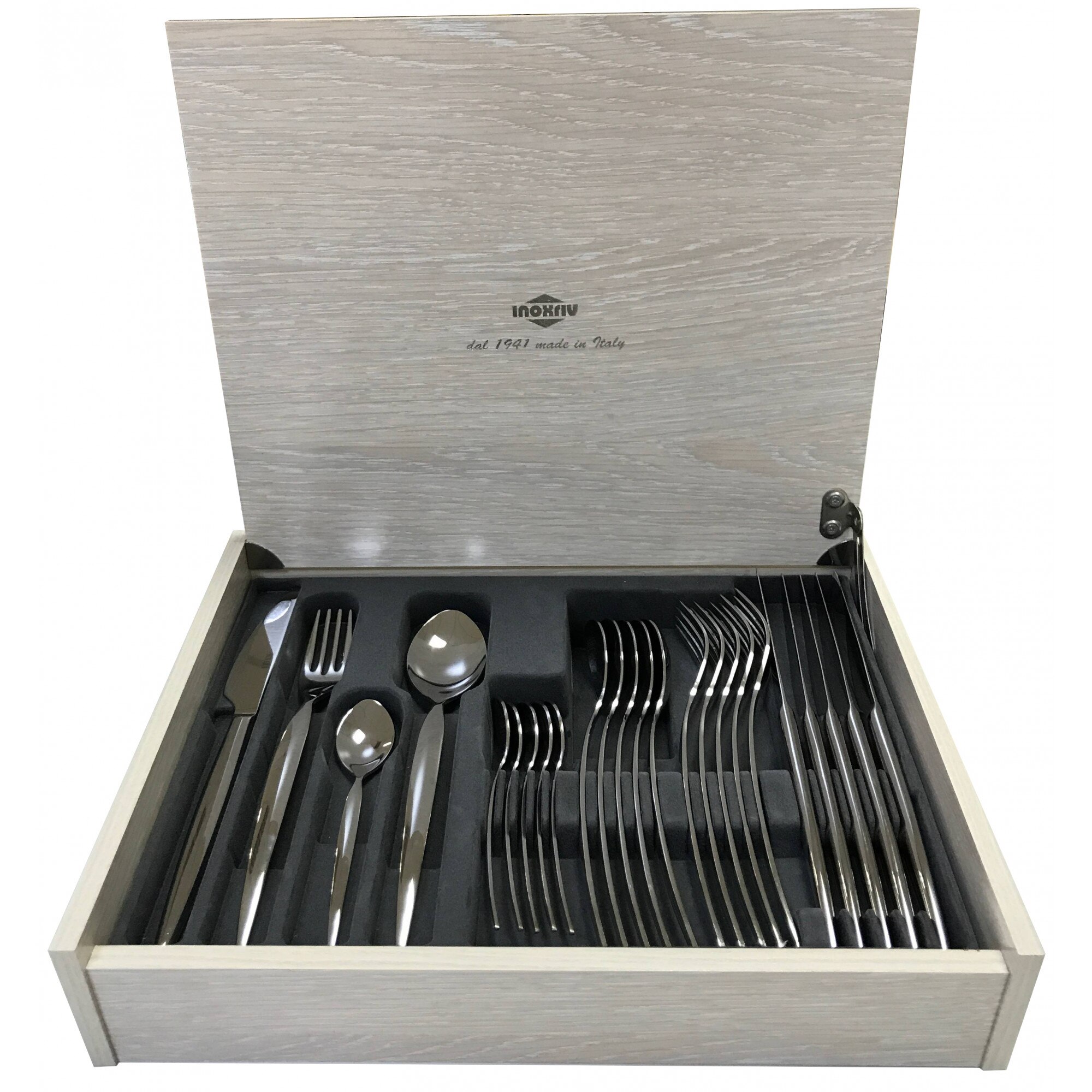 Set tacam Sciara, 24 piese, cutie lemn