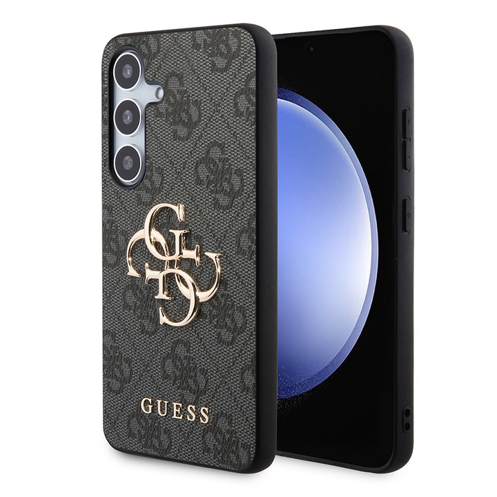 Husa pentru Samsung Galaxy S24 Plus, din Piele Ecologica, Guess, Culoare Negru