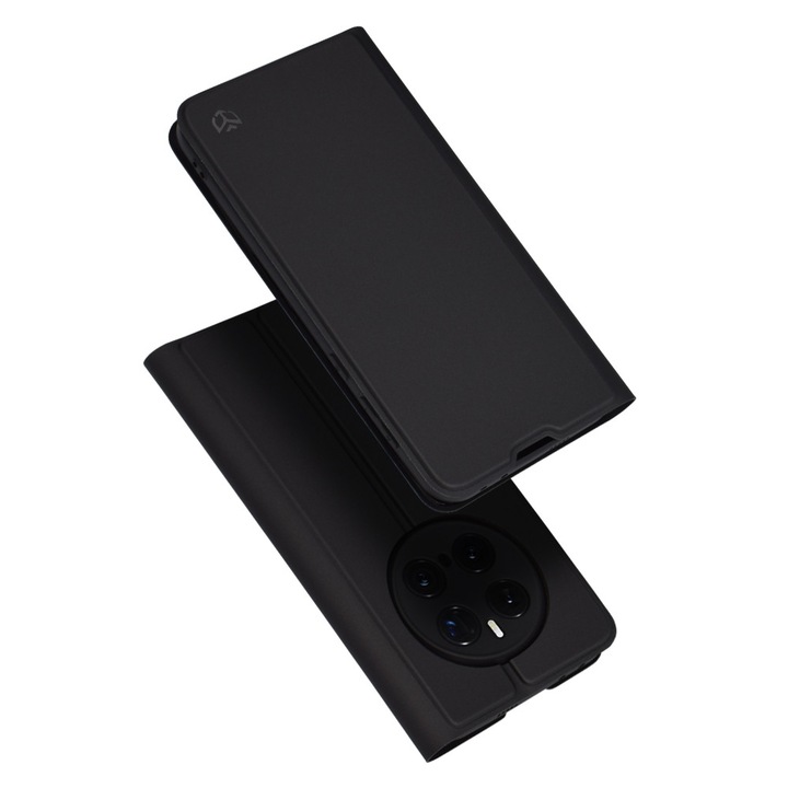 Високозащитен калъф за Honor Magic7 Pro, Timaconprotect, P45, екокожа, наситено тъмен цвят