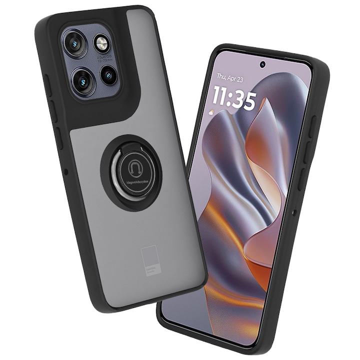 Защитен калъф, съвместим с Motorola Edge 50 Neo / Edge 60 Neo / Motorola ThinkPhone 25, Tim, черен