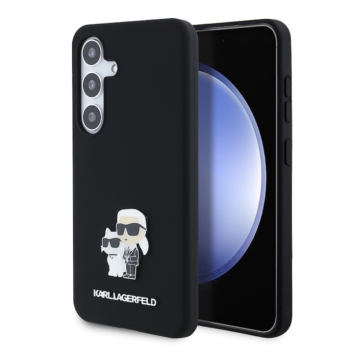 Carcasă protecție Karl Lagerfeld pentru Samsung Galaxy S24 Plus, TPU, roz, set