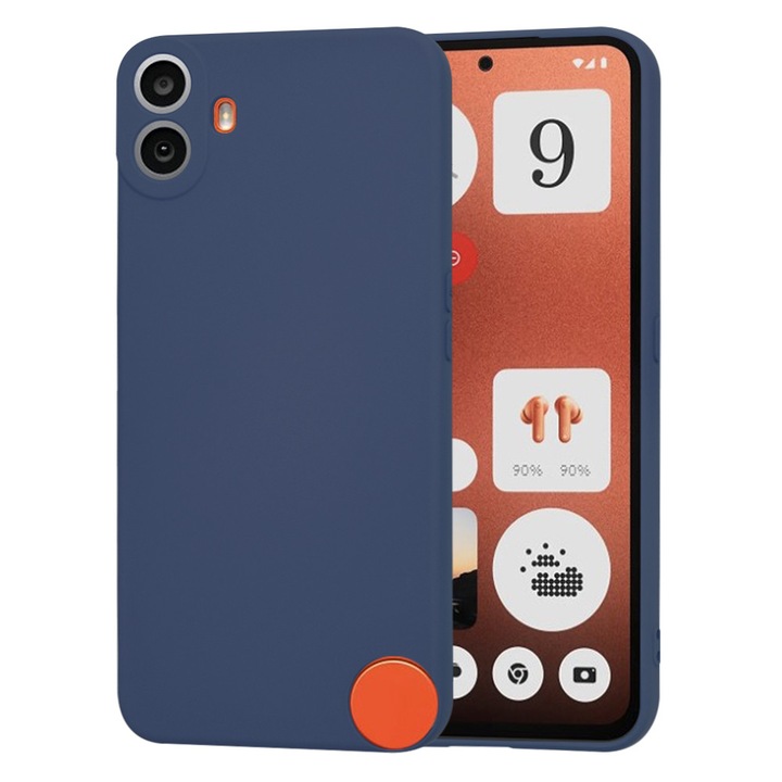Husa Protectie pentru Nothing CMF Phone 1, AIR Protect, F90, Panza, Albastru Marin
