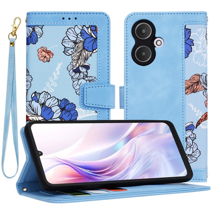 Защитен калъф, съвместим с Xiaomi Redmi 13C 5G, Tim, Vibrant Blue