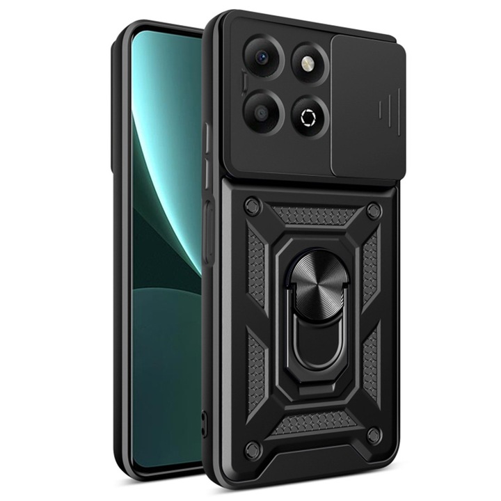Husa Protectie pentru Honor X6b, AIR Safe, V51, Termoplastic, Deep Dark