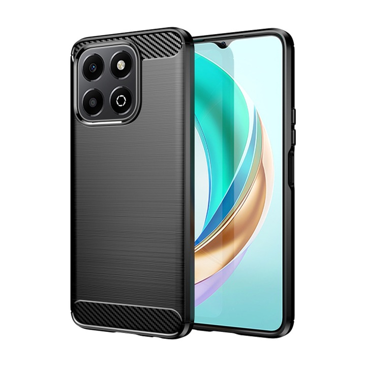 Husa pentru Honor X6b Techsuit carbone silicone black