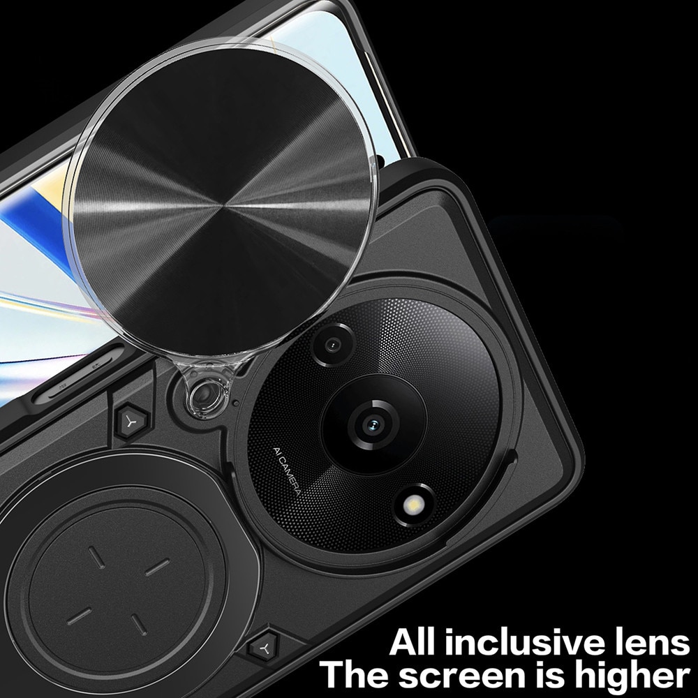 Husa pentru Honor Magic 8 Pro cu protectie pentru camera si suport magnetic integrat Ring Shockproof, albastru