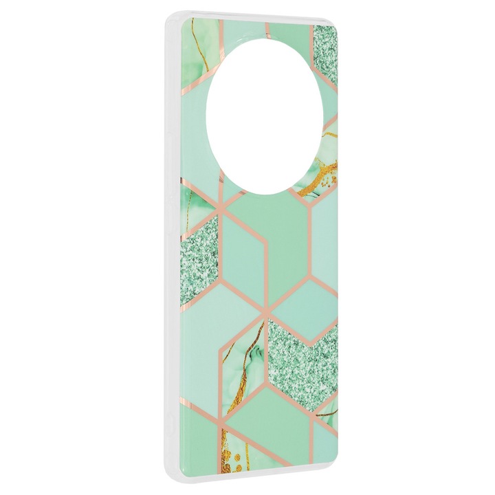Husa telefon Marble Series Honor Magic6 Lite Green Hex Verde