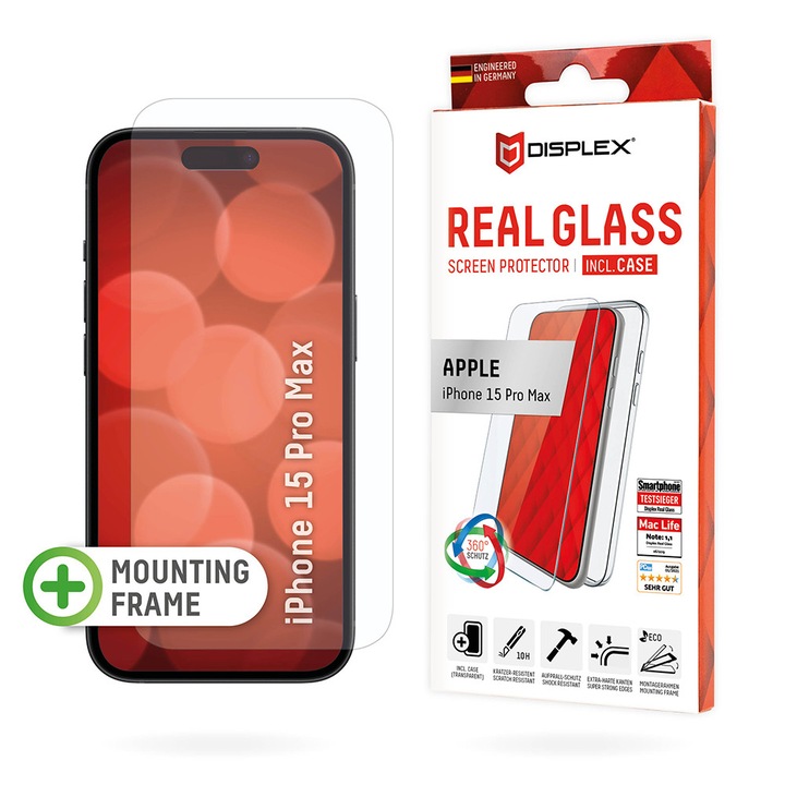 Glass shield Display pentru iPhone 16 Plus, O85, Termoplastic, Transparent