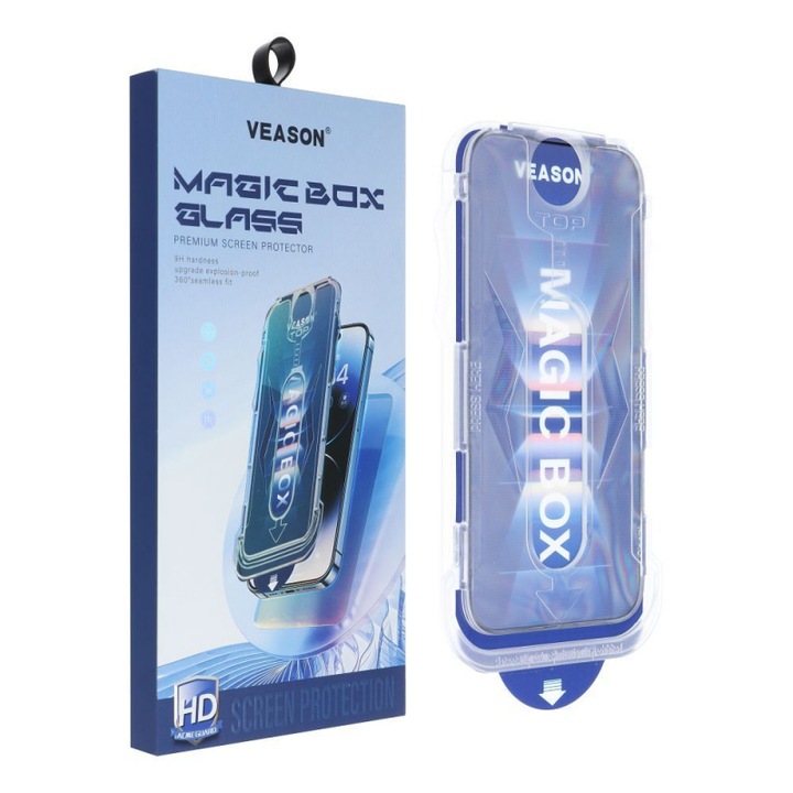 Folie pentru Display PRO pentru Apple iPhone 12 / 12 Pro, Sticla Securizata, Lipire Completa, 6D, Xtreme Armor, B71, Intense Dark