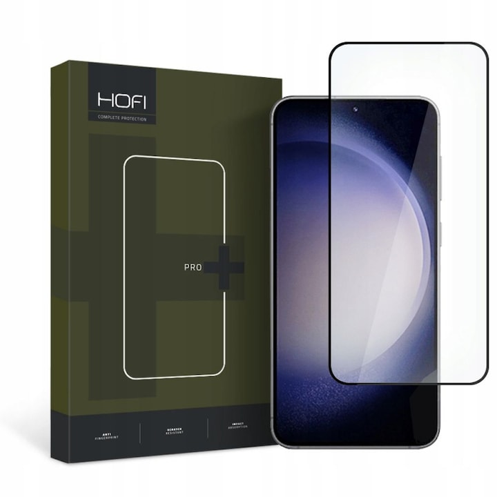Folie Protectie HOFI pentru Samsung Galaxy S23, Sticla securizata, Full Face, Full Glue, PRO+, Neagra