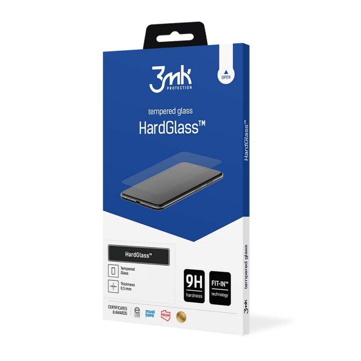 Keményüveg kijelzőfólia Apple iPhone 11 Pro / XS / X készülékhez, törésálló kristály, Elite Armor, G59, teljes ragasztó