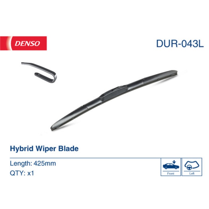 Чистачки Denso DUR-043L, хибридни, 425 мм, за автомобили с ляв/десен волан
