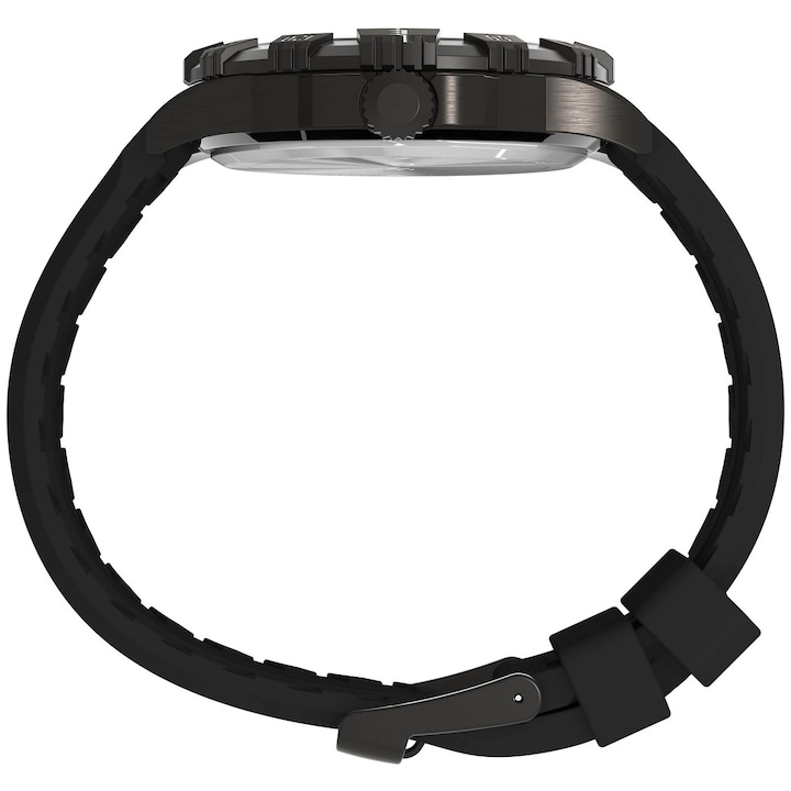 Ceas Timex Expedition North, quartz, carcasa metalica negru, curea din silicon negru, 45mm, rezistent la apa 50m