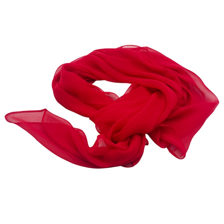 Esarfa uni de vara JOLEEN, Rosu, 50x160cm