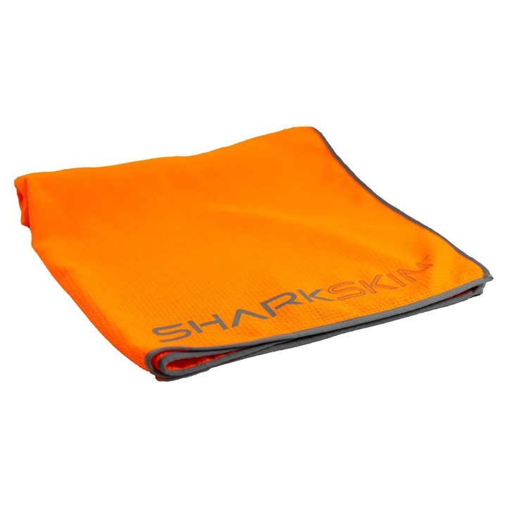 Prosop de plaja rezistent la nisip, Sharkskin, 90/160 cm, portocaliu