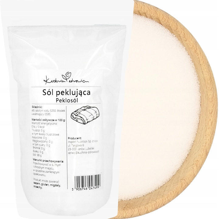 Sare nitritata 1 kg cu nitrit de sodiu E250 pentru mezeluri si carne