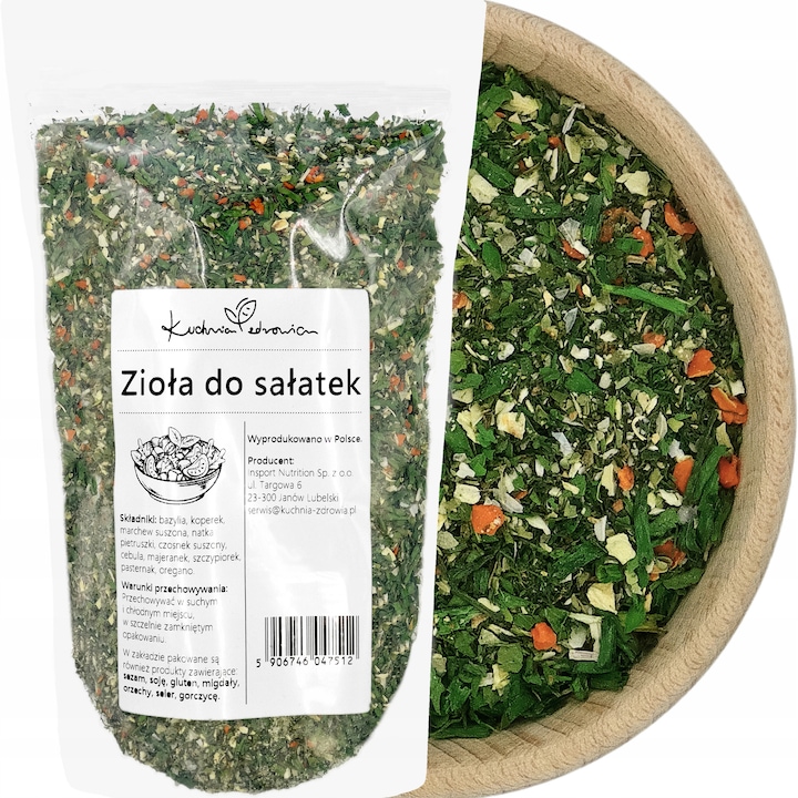 Ierburi pentru Salata Greceasca 100g, Condiment pentru Salate, Amestec Aromat, KUCHNIA ZDROWIA