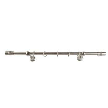 Galerie metalica 240 cm pentru perdele, simpla, model Celtex, grosime 16 mm, inox, KIT COMPLET Galerie metalica 240 cm pentru perdele, simpla, model Celtex, grosime 16 mm, inox, KIT COMPLET