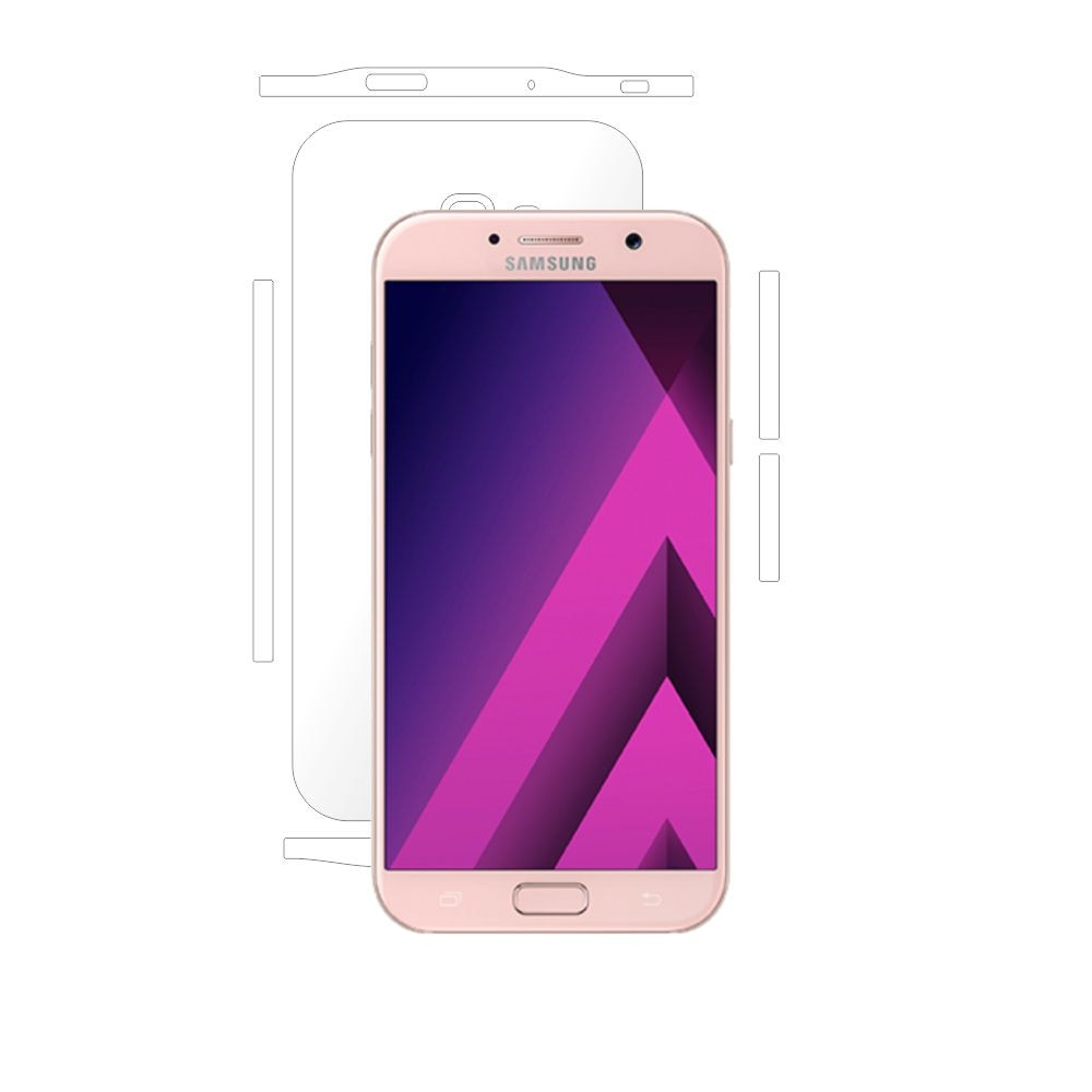 Folie de protectie Clasic Smart Protection Samsung Galaxy A7 2017 spate si laterale,protectie completa spate si laterale+Smart Spray®,Smart Squeegee®,microfibra si instructiuni instalare incluse