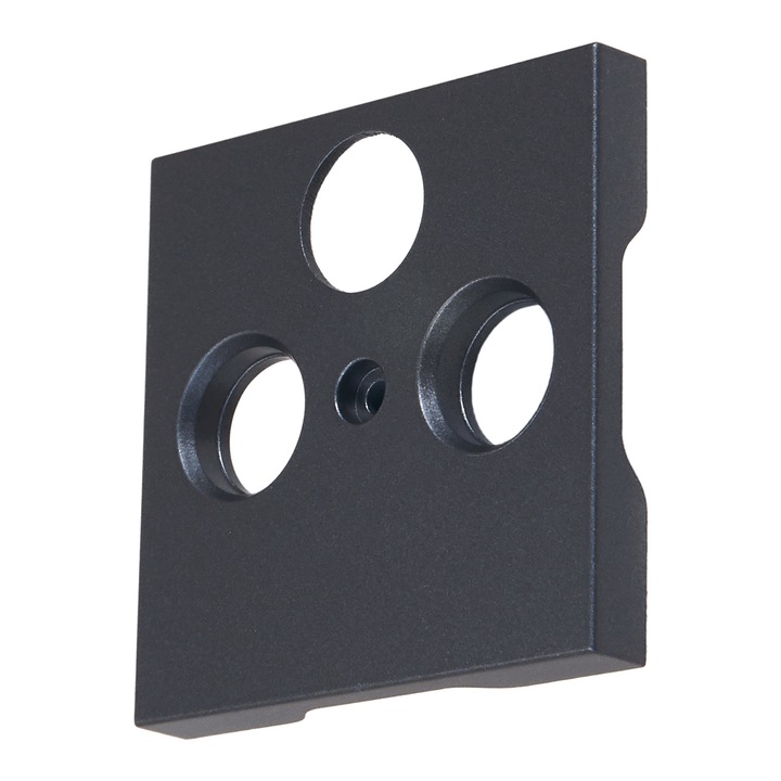 Insertie centrala pentru priza tripla TV/SAT Visio S55, antracit, CUBIC