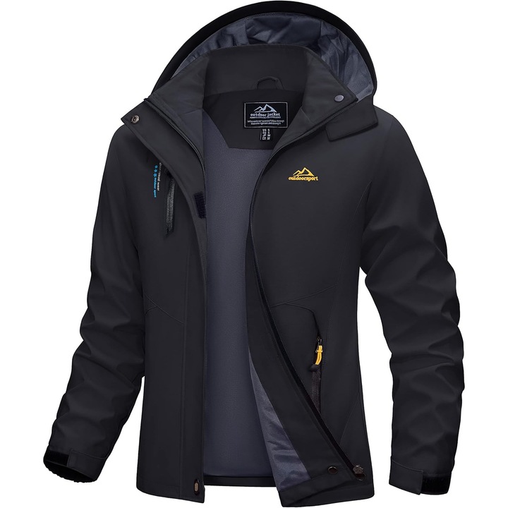 Geaca Dama MAGCOMSEN, Softshell, Impermeabila, Usoara, Gluga, marimea M, culoare negru