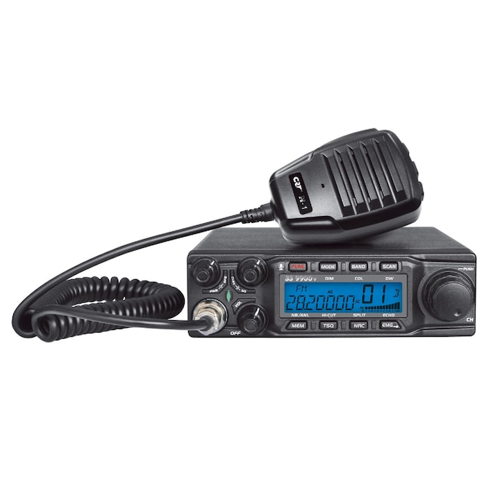 Радиостанция CRT SS 9900V AM, FM, LSB, USB, CW 28-29.7Mhz, ASQ, DTMF, Roger Beep, 12V, CTCSS, DCS, Аматьорска, Програмируема