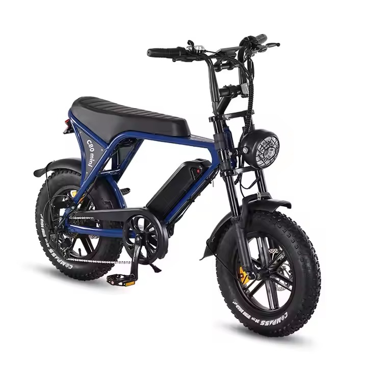 VOMO C80 Mini – Детски Електрически Велосипед 250W, 16" Fat Tire, Батерия 36V 10.5Ah, до 70 км пробег