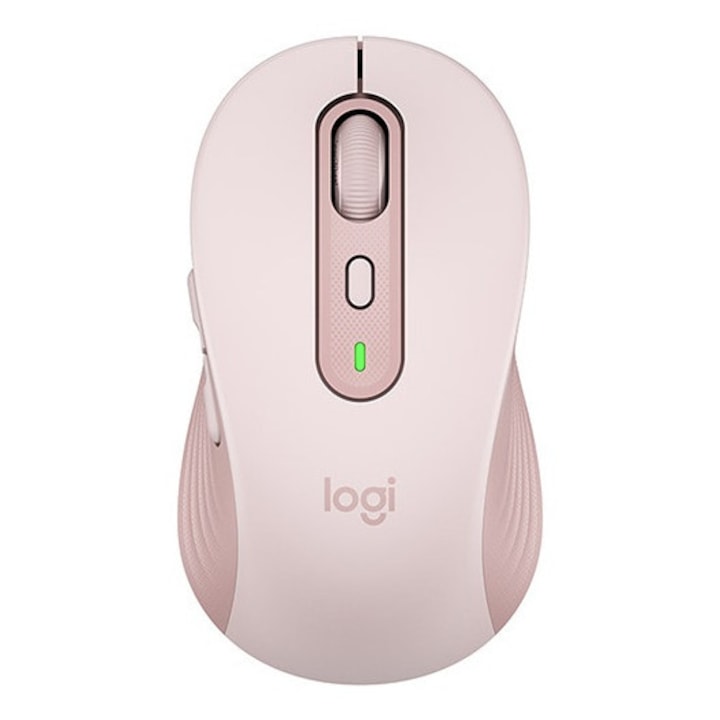 Mouse wireless Logitech M750, 5 butoane, roz - eMAG.ro