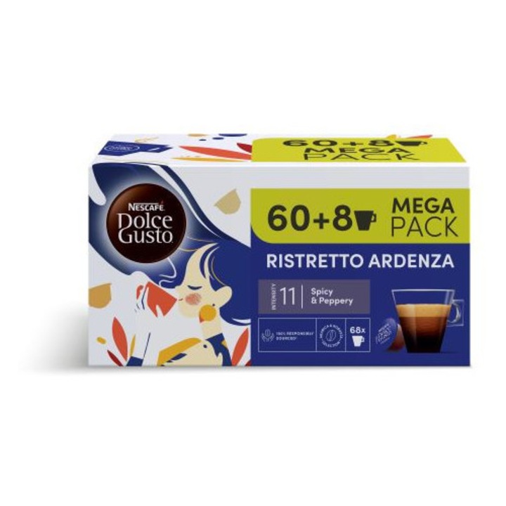 Кафе капсули, Dolce Gusto, Ristretto Ardenza, Promo pack 60+8, 68 напитки
