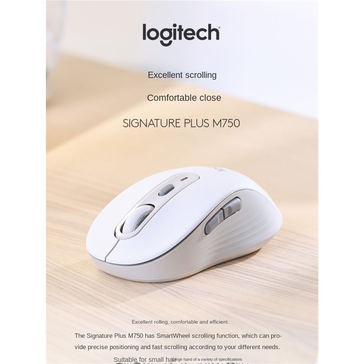 Mouse wireless Logitech M750, 5 butoane, tehnologie Bluetooth, negru ...