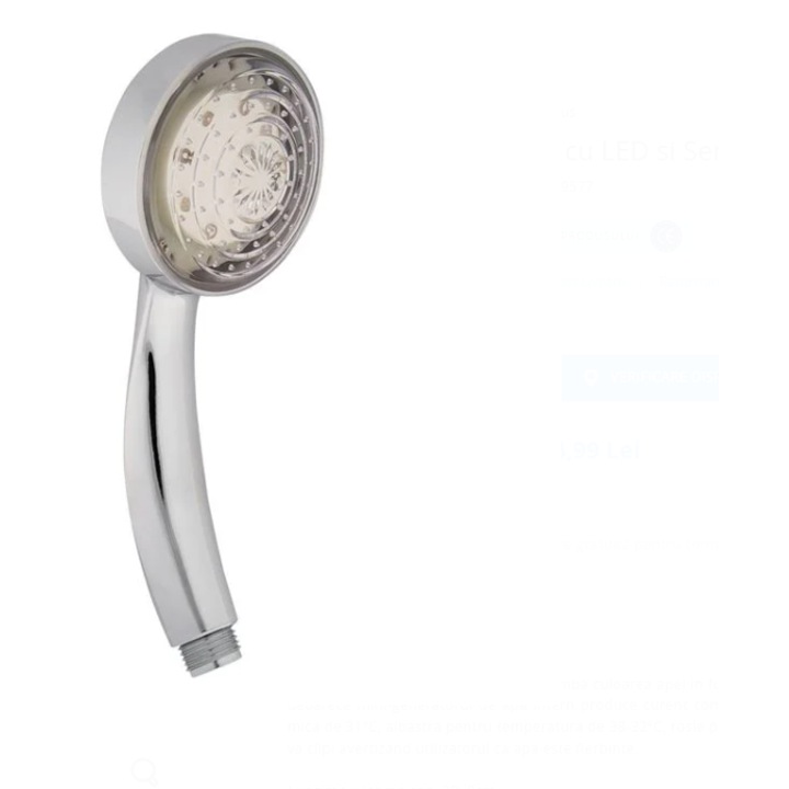 Cap Dus cu LED si Senzor de Temperatura