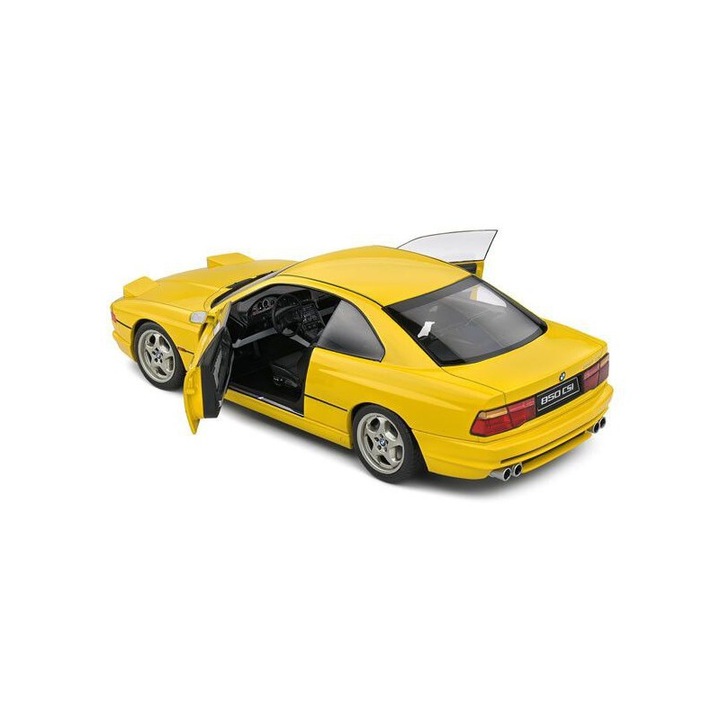 Macheta BMW 850 Csi E31 galben - 1/18 Solido