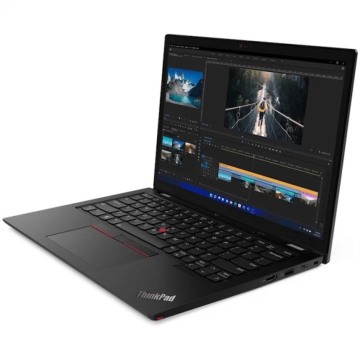 Lenovo 13.3" ThinkPad L13 Yoga Gen 3 ultrabook, WUXGA IPS érintőképernyővel, Intel® Core™ i5-1235U processzorral, 16 GB DDR4 memóriával, 256 GB SSD-vel, Intel Iris Xeon, Windows 10 Pro operációs rendszerrel
