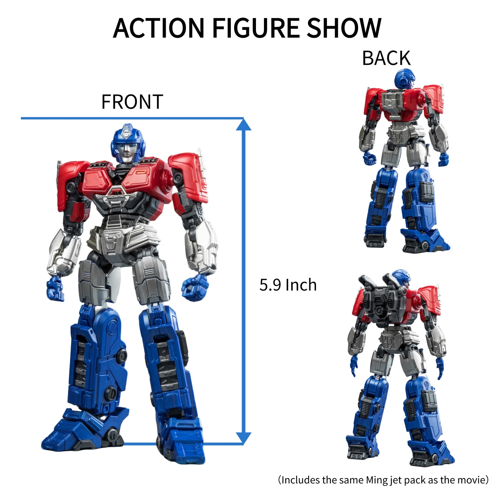 Figurina Transformers One, Optimus Prime Orion Pax, 15cm, set cu