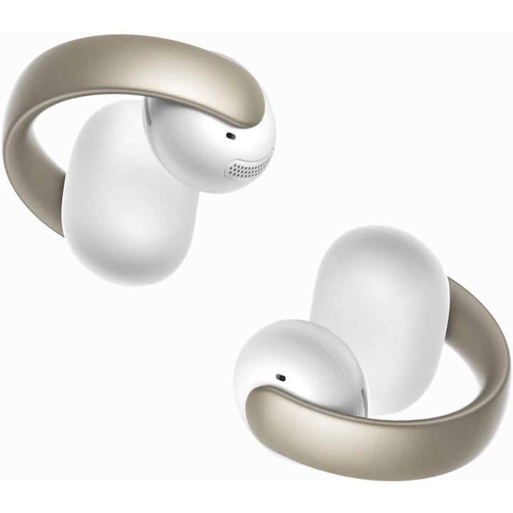 Soundcore AeroClip nyitott fülű, csíptetős, vezeték nélküli fülhallgató, 4 mikrofonnal és mesterséges intelligenciával, nagy felbontású, IPX4, fehér
