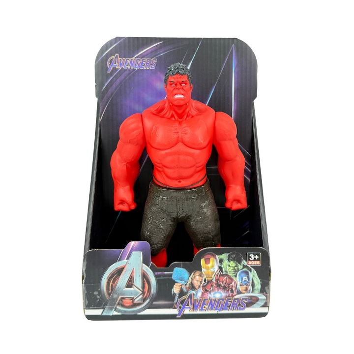 Фигура Хълк, Червен, Avengers, 22см