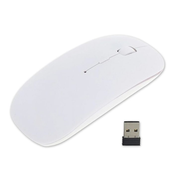 Mouse optic, Cribeau®, Fara fir, Alb