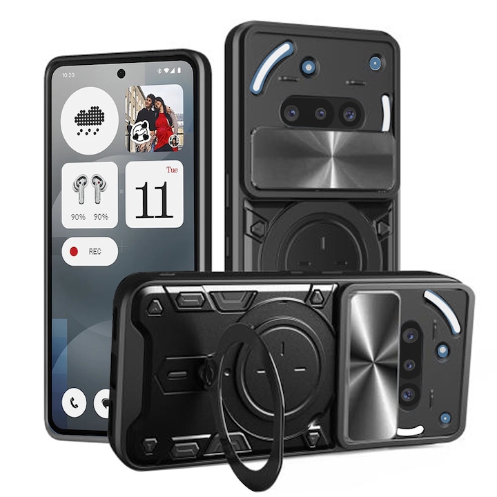 Калъф за телефон Nothing (3a) - Techsuit CamGuard Pro - Черен