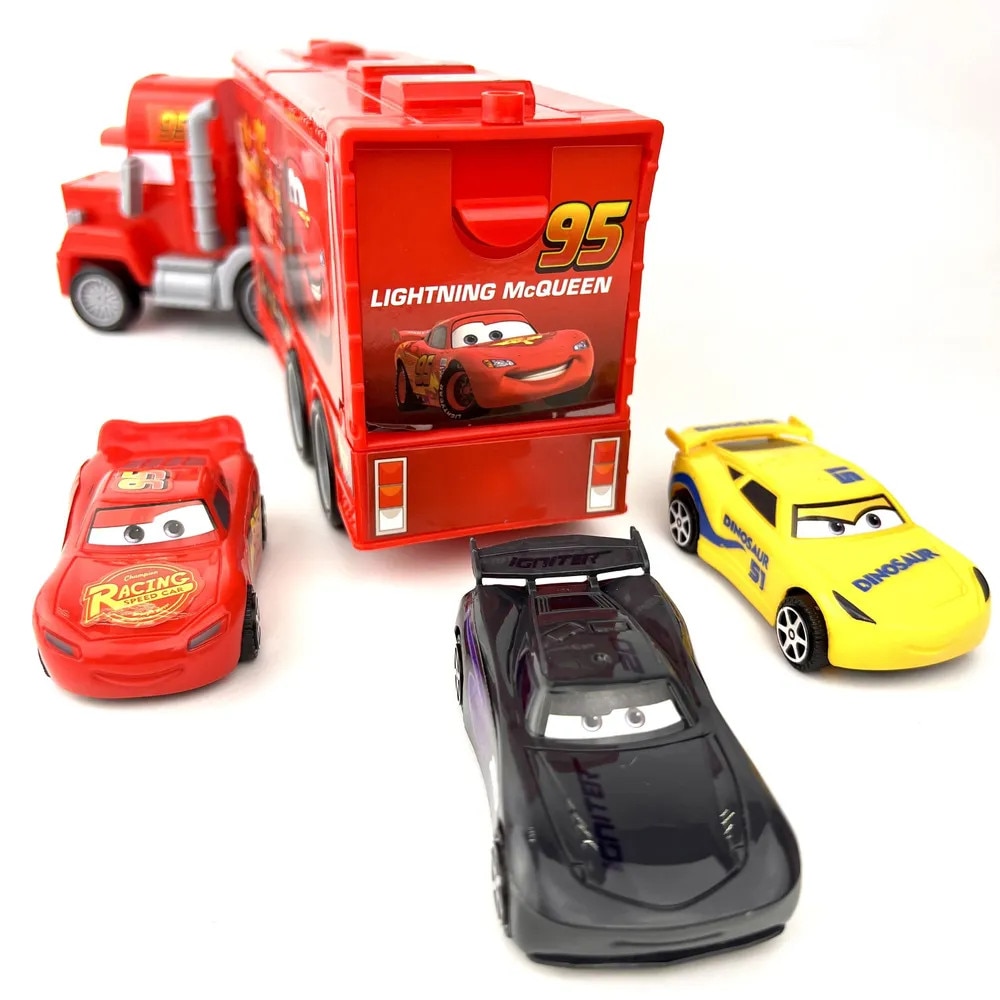 Set Camionul McQueen, cu 3 Masinute, Disney Cars 3 - eMAG.ro