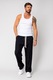 Pantalon lung cu snur Black II 15993, Negru