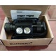 Lanterna de cap LED BUANIERT®, 2000 lumeni max, 5 moduri lumina, 300 metri distanta, 7500K, 2200 mAh, Waterproof IPX6, Profesionala, Cablu de incarcare, negru